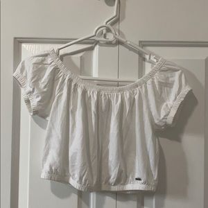 Excellent condition Hollister cute white top